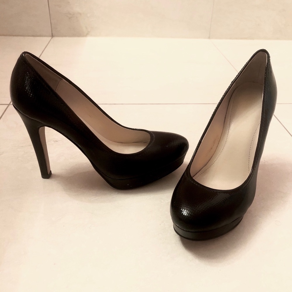 Calvin Klein Black Platform Heels